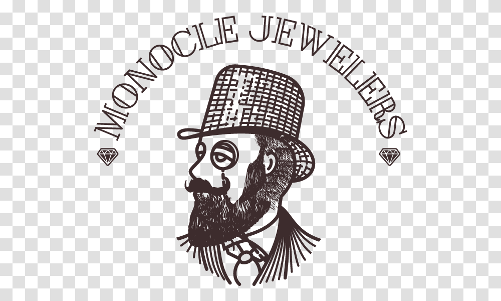 Monocle Jewelers, Label, Poster, Person Transparent Png