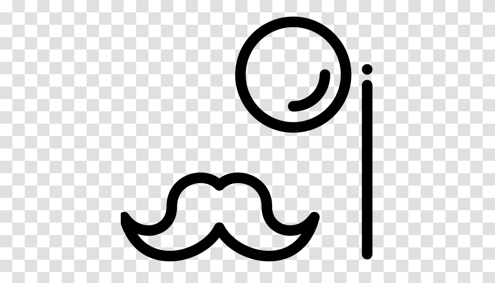 Monocle Mustache Streamline Icon, Gray, World Of Warcraft Transparent Png