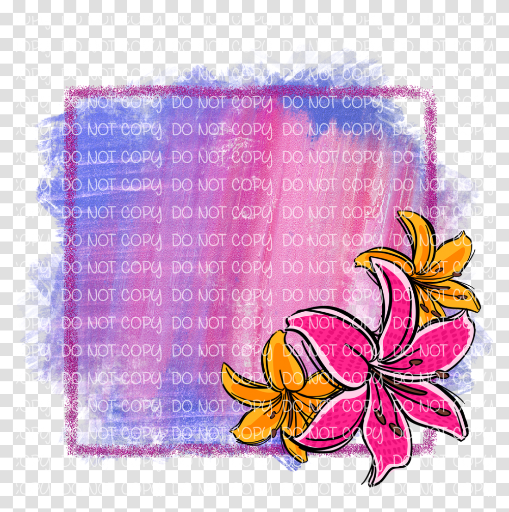 Monogram Frame, Floral Design Transparent Png