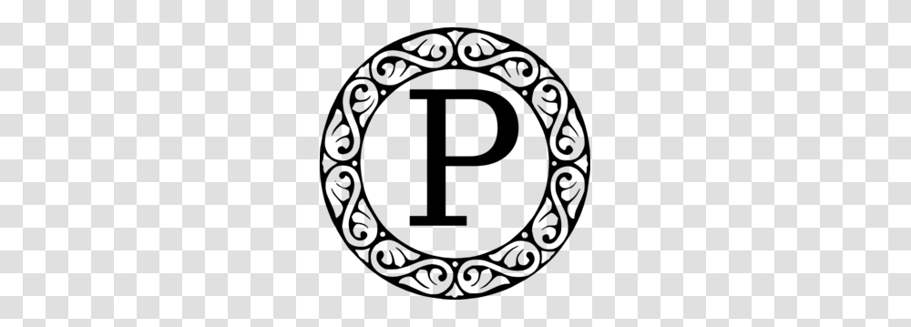 Monogram Letter P Clip Art, Gray, World Of Warcraft Transparent Png