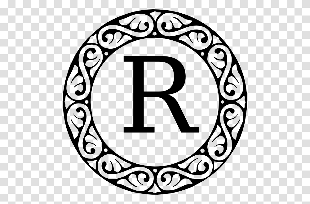 Monogram Letter R Clip Art For Web, Number, Oval Transparent Png