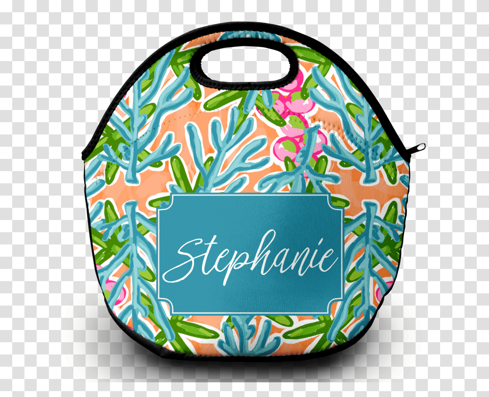 Monogram Lunch Bag Blue Coral Reef Sassy Southern Gals, Birthday Cake, Outer Space, Astronomy Transparent Png