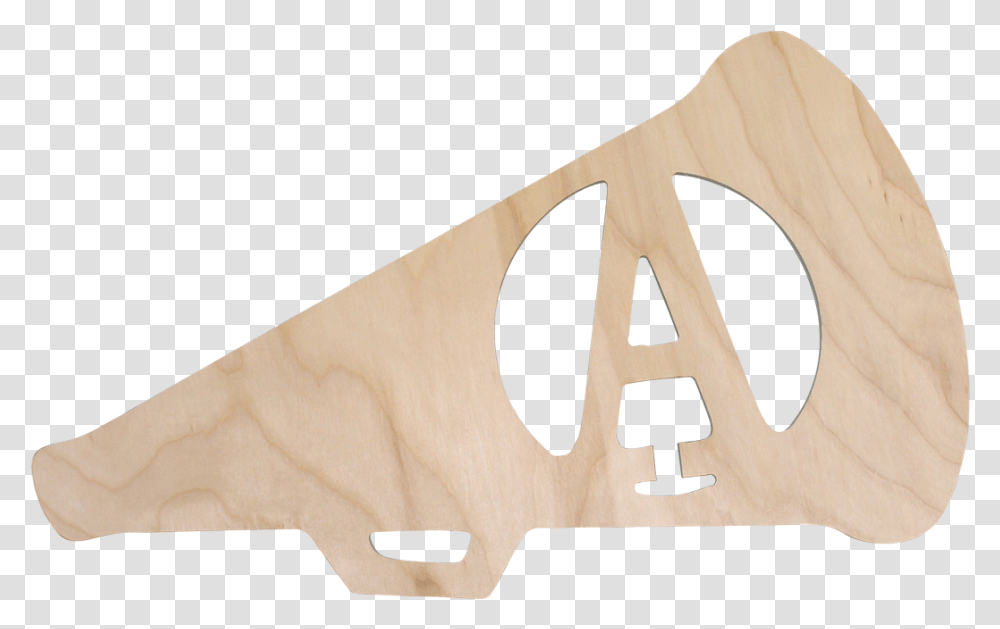 Monogrammed Wall Decor Cheer Megaphone Plywood, Triangle Transparent Png