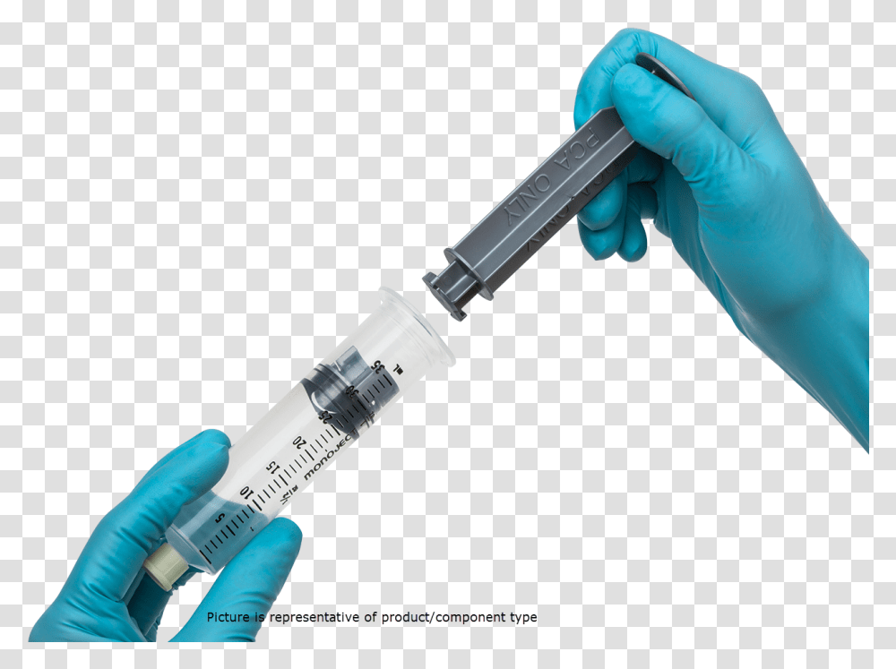 Monoject Syringe Barrell With Plunger Pca Syringe Plunger, Injection, Person, Human Transparent Png