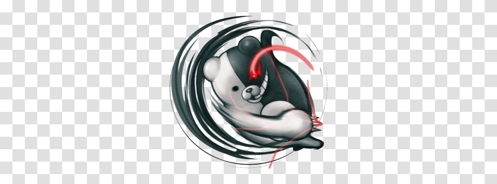 Monokuma Concept Art Anime Character Design Monokuma Official Art, Helmet, Graphics, Sphere, Text Transparent Png