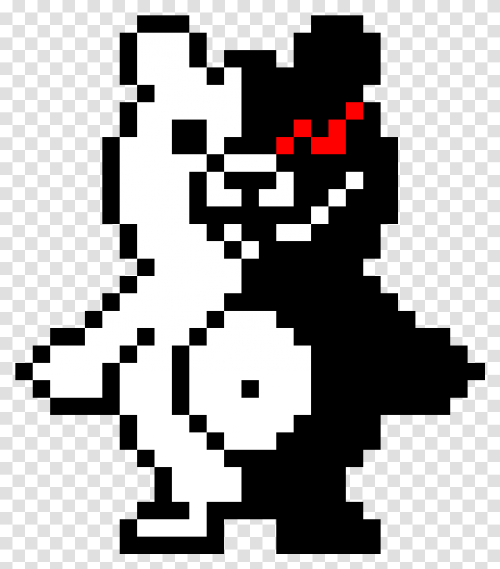 Monokuma Pixel Art Minecraft, Face, Rug, Parade, Stencil Transparent Png