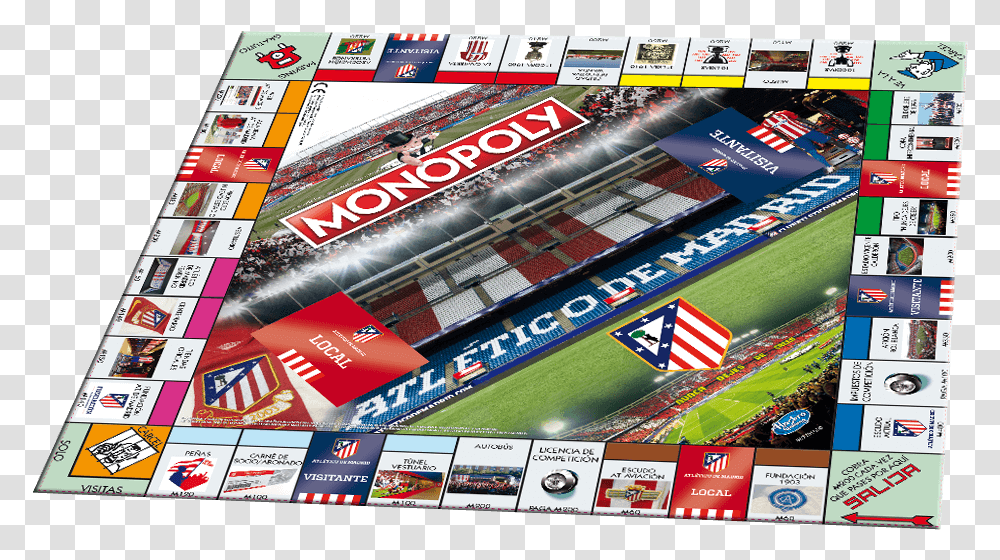 Monopoly Atltico De Madrid, Newspaper, Magazine, Label Transparent Png