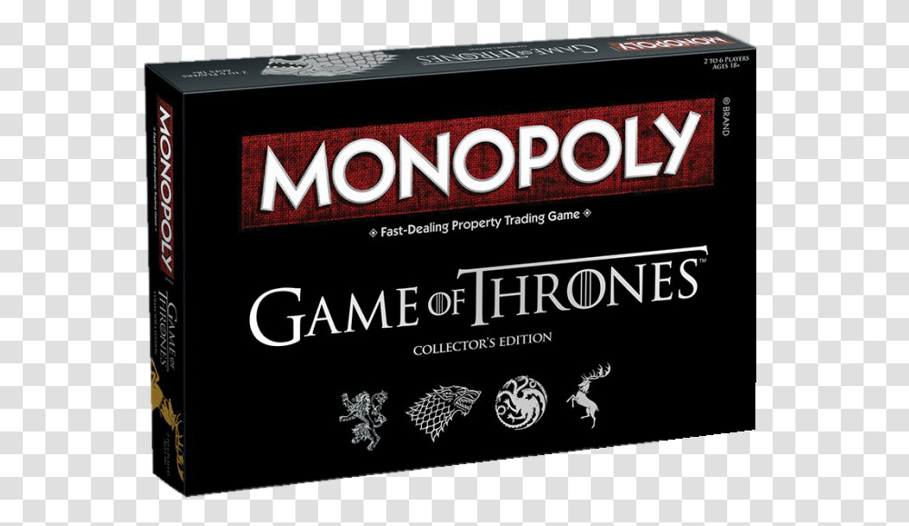 Monopoly Collectors Edition Game Of Thrones, Liquor, Alcohol, Beverage Transparent Png