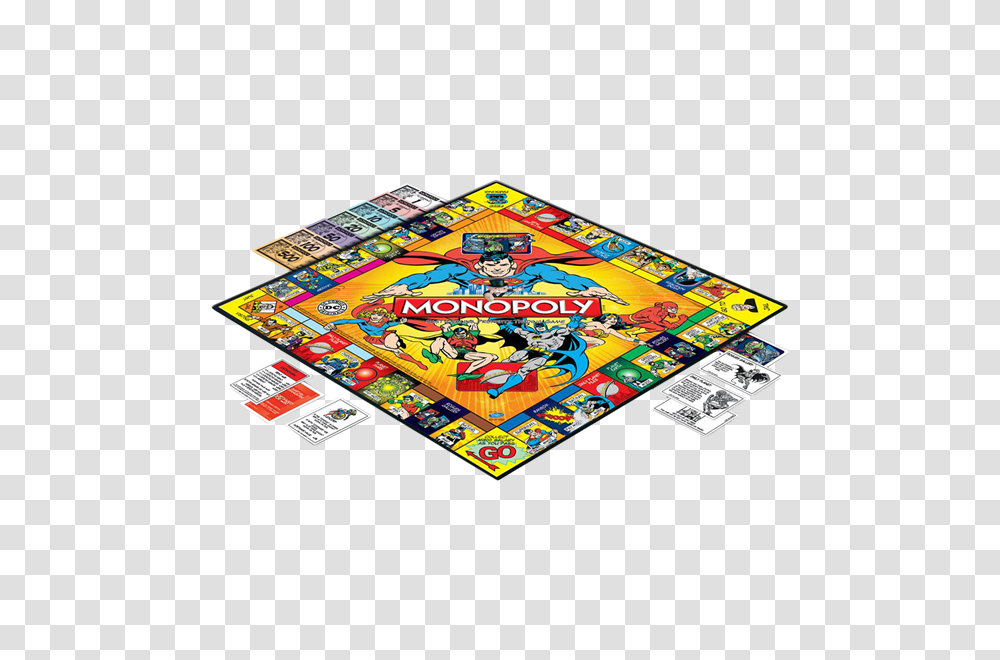 Monopoly Dc Comics Originals Edition Board Game, Rug, Jigsaw Puzzle Transparent Png
