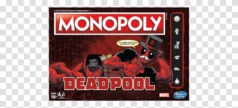 Monopoly Deadpool Collector's Edition, Poster, Advertisement, Book, Comics Transparent Png
