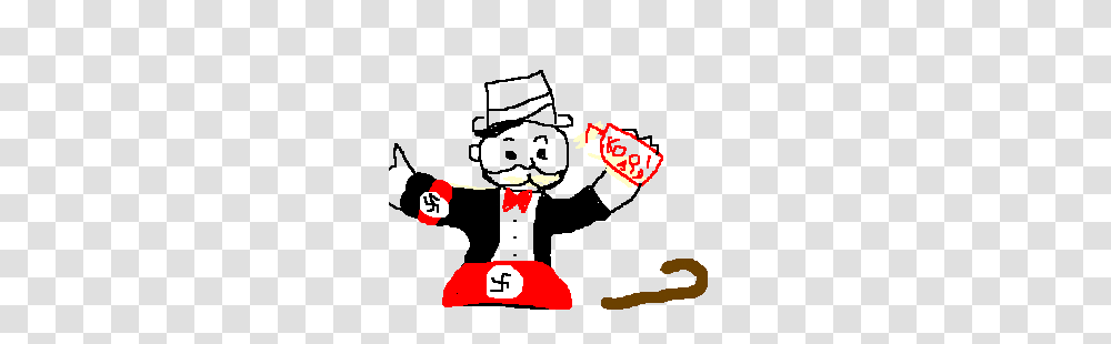 Monopoly Man Wearing Nazi Kit Drinking Coolaid Drawing, Alphabet, Light, Cushion Transparent Png