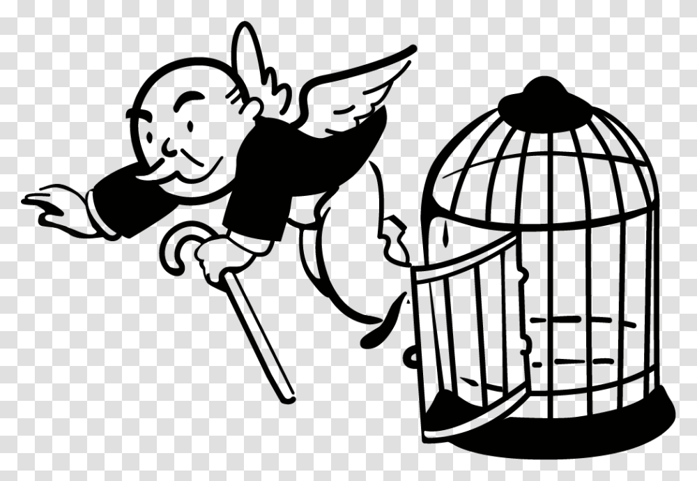 Monopoly Money Monopoly Man Get Out Of Jail, Cupid, Stencil Transparent Png