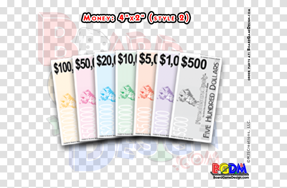 Monopoly Money Replacement Play Money For Games Bowling Pin Pawns, Flyer, Poster, Paper, Advertisement Transparent Png