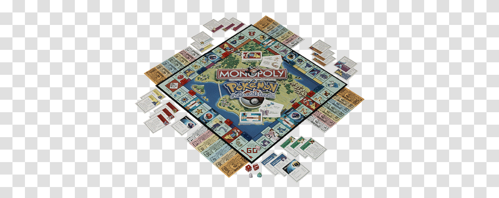 Monopoly Pokmon Edition 1999 Bulbapedia The Community Pokemon Monopoly Board, Rug, Game, Gambling Transparent Png