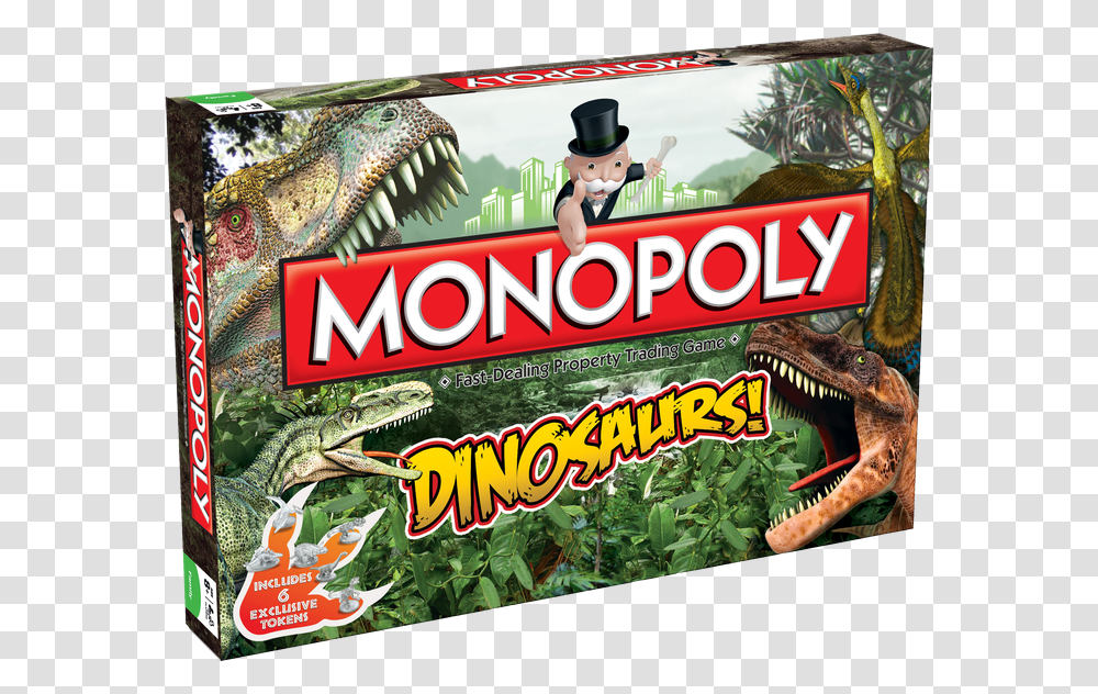 Monopoly, Poster, Advertisement, Dinosaur, Reptile Transparent Png