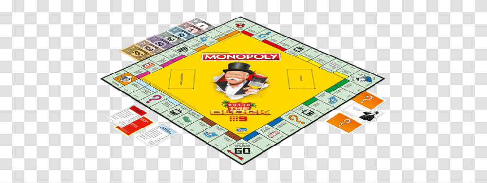 Monopoly The Block Special Edition Board Game Giftbox, Person, Human, Gambling, Flyer Transparent Png