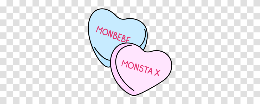 Monsta X Alligator Heart, Rubber Eraser, Cushion, Text Transparent Png