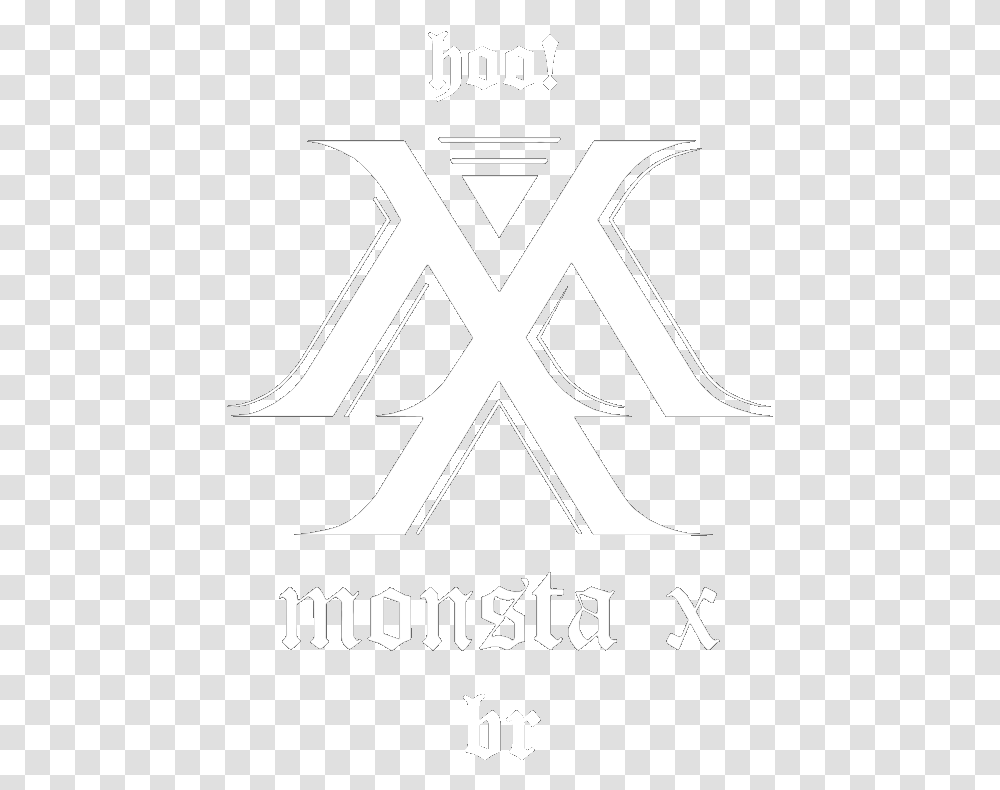 Monsta X Logo Image Line Art, Alphabet, Text, Symbol, Poster Transparent Png