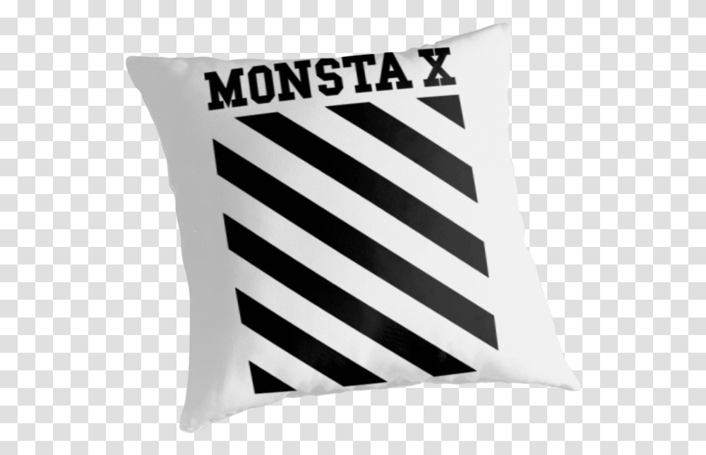 Monsta X Off White Inspired Logo 2 By Paolaazeneth Modesto, Pillow, Cushion, Poster, Advertisement Transparent Png