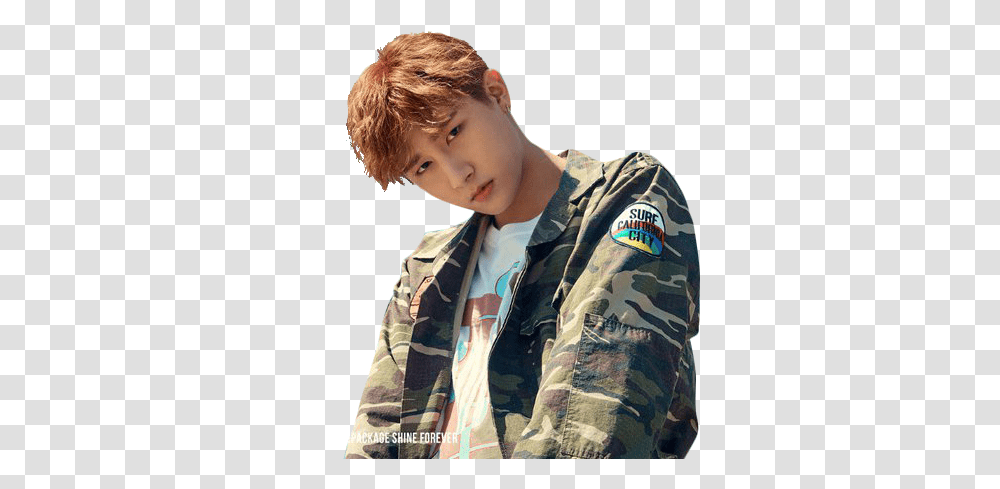 Monsta X Shine Forever Im, Person, Human, Military Uniform, Army Transparent Png