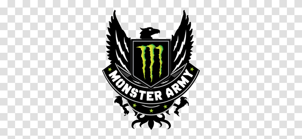 Monster Army Bmx Monster Energy Logo, Emblem, Symbol, Vegetation, Plant Transparent Png