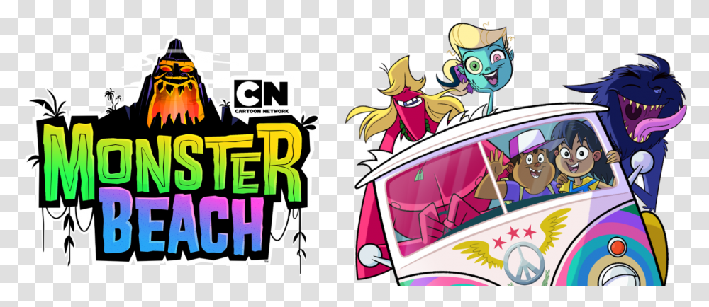 Monster Beach Cartoon Network Logo, Comics, Book Transparent Png