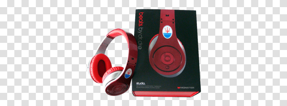 Monster Beats By Dr Dre Studio High Performance Maserati Color Pure Red Headphones, Electronics, Tape, Headset Transparent Png