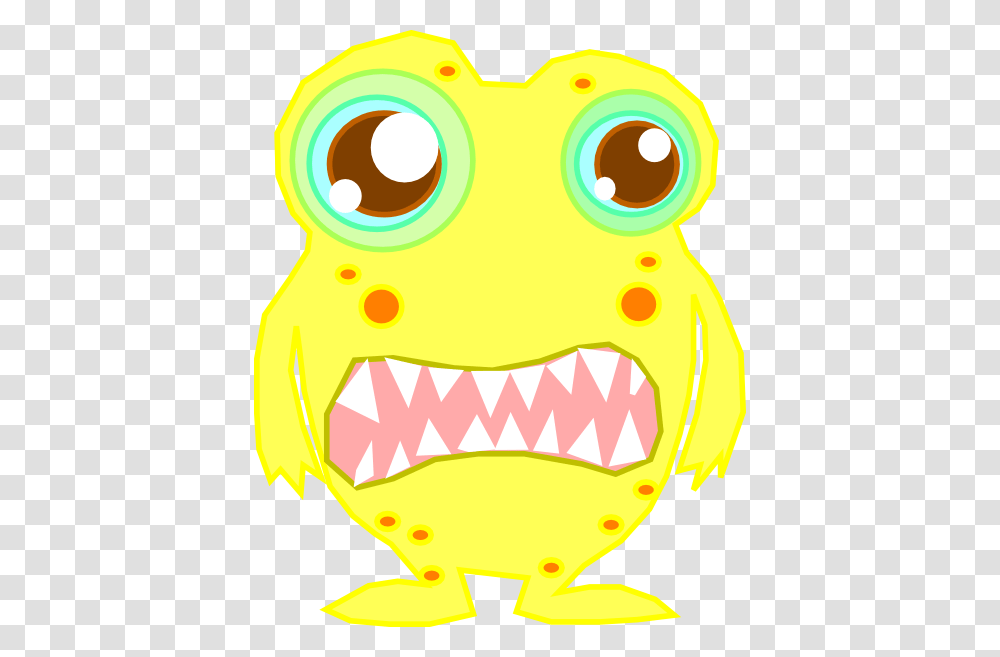 Monster Clipart Yellow Monster, Teeth, Mouth, Pac Man, Jaw Transparent Png