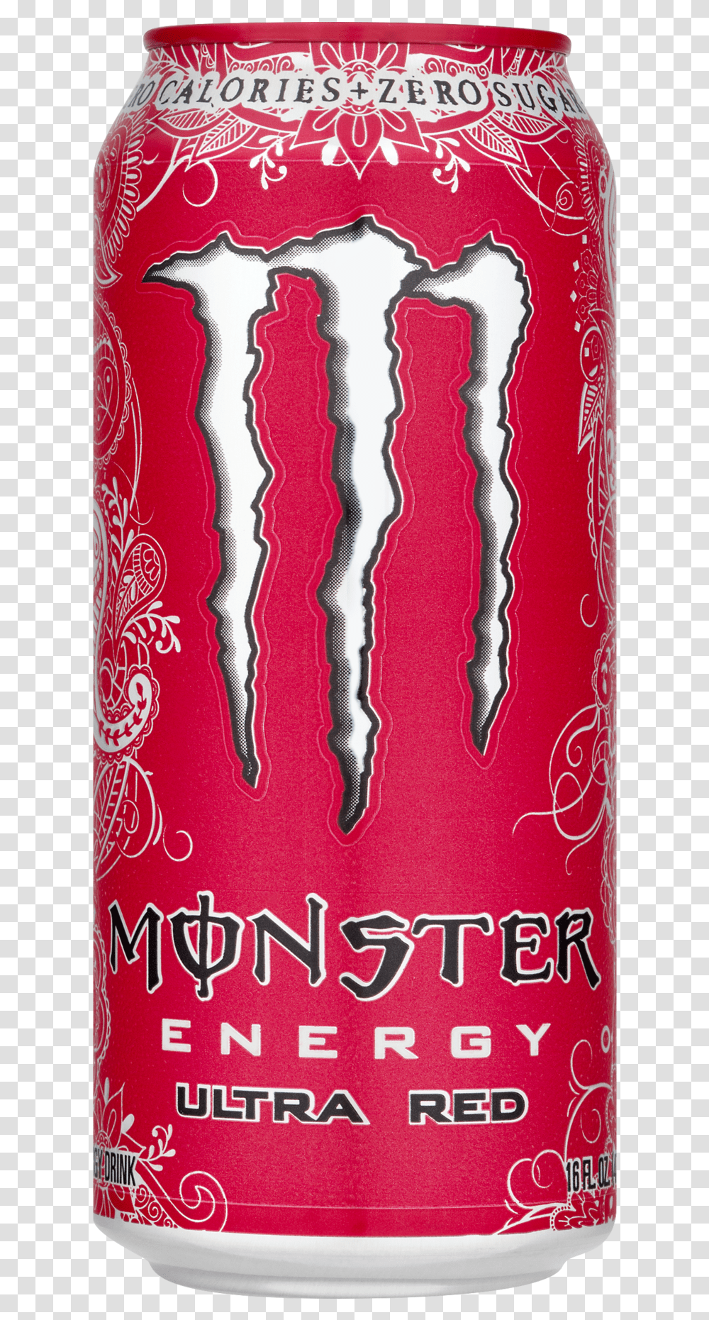 Monster Energy Drink Red, Tin, Alcohol, Beverage, Can Transparent Png