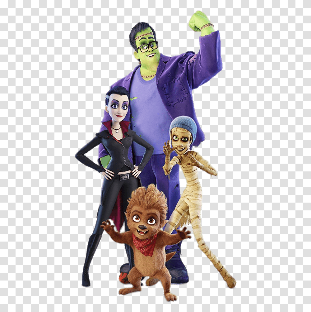Monster Family Characters Monster Family Emma Vampire, Person, Book, Comics Transparent Png