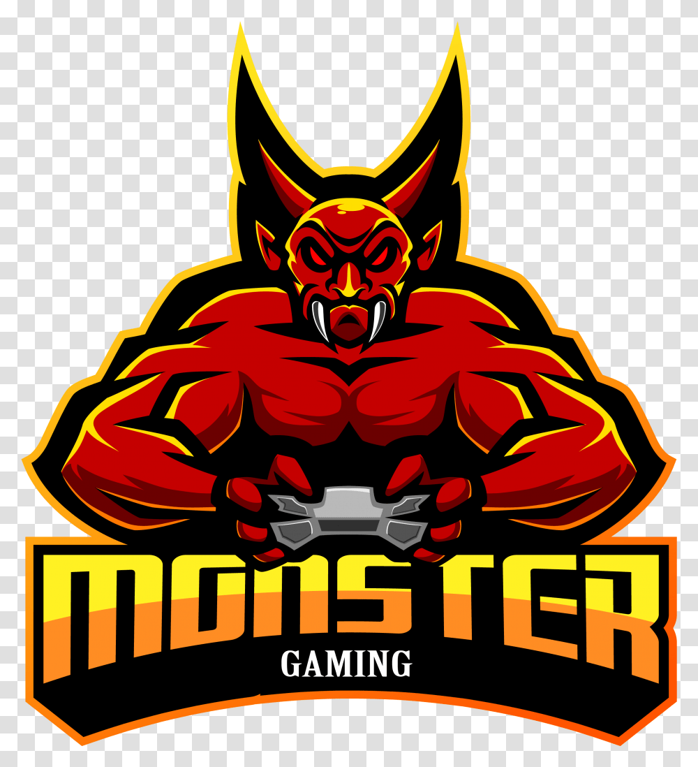 Monster Gaming Esports Logo Logo For Monster Gaming, Statue, Sculpture, Art, Ornament Transparent Png