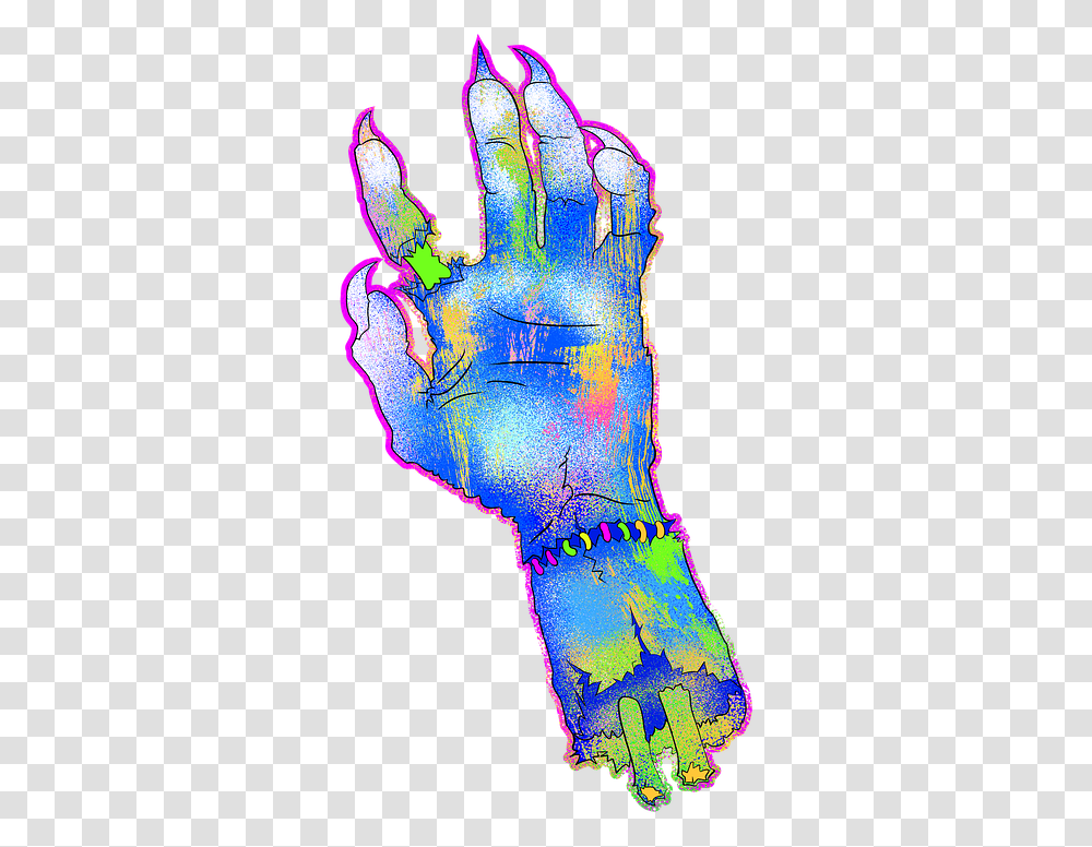 Monster Hand Spooky Zombies Scary Creepy Costume Illustration, Tattoo, Leisure Activities, Plot Transparent Png