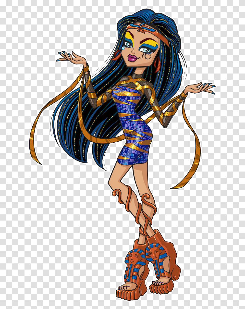 Monster High Boo York Cleo, Person, Comics, Book, Manga Transparent Png