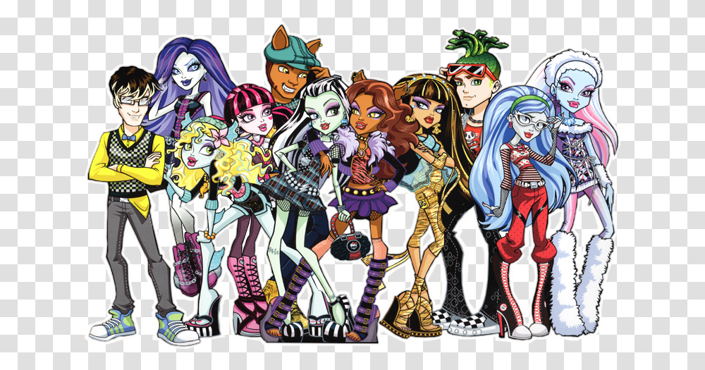 Monster High Characters, Comics, Book, Person, Human Transparent Png