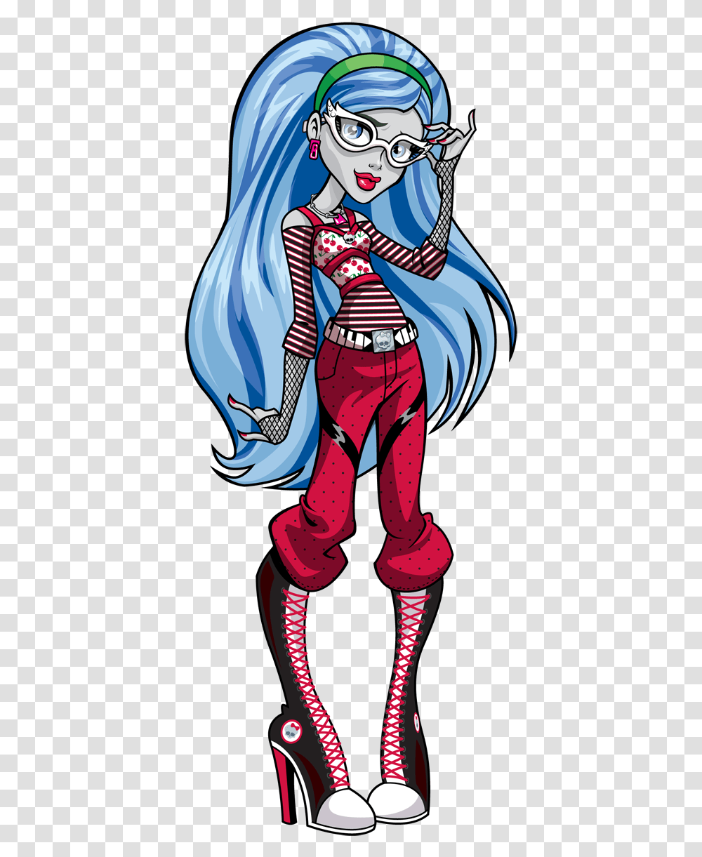 Monster High Characters Ghoulia, Comics, Book, Manga, Person Transparent Png