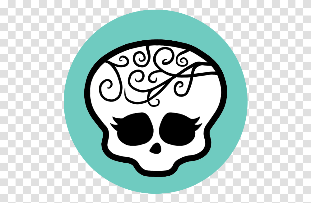 Monster High Clawdeen Wolf Skull Download Monster High Frankie Stein Skull, Label, Logo Transparent Png