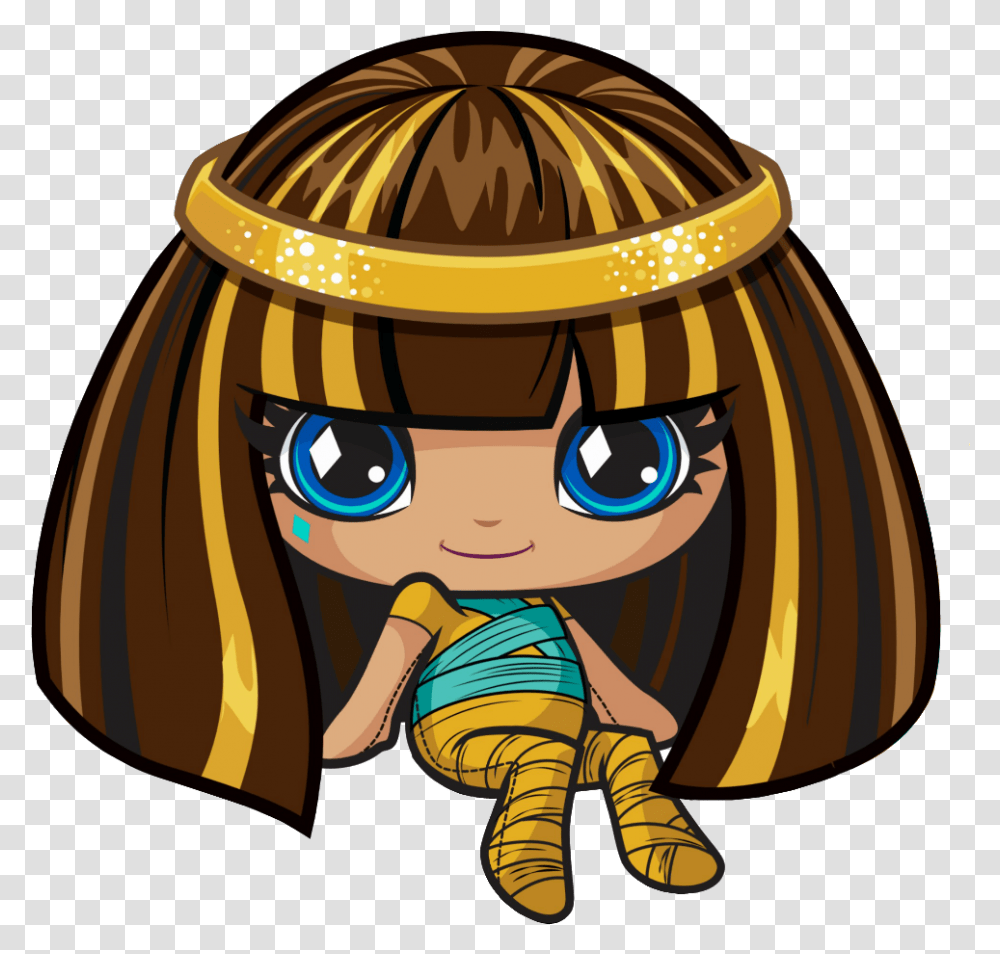 Monster High Clipart Monster High Minis Cleo De Nile, Helmet, Person Transparent Png