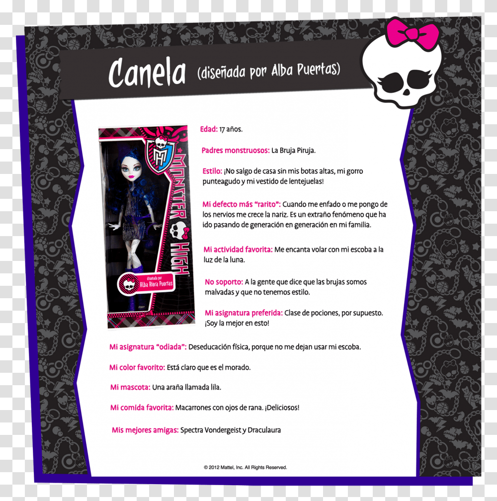 Monster High, Flyer, Poster, Paper, Advertisement Transparent Png