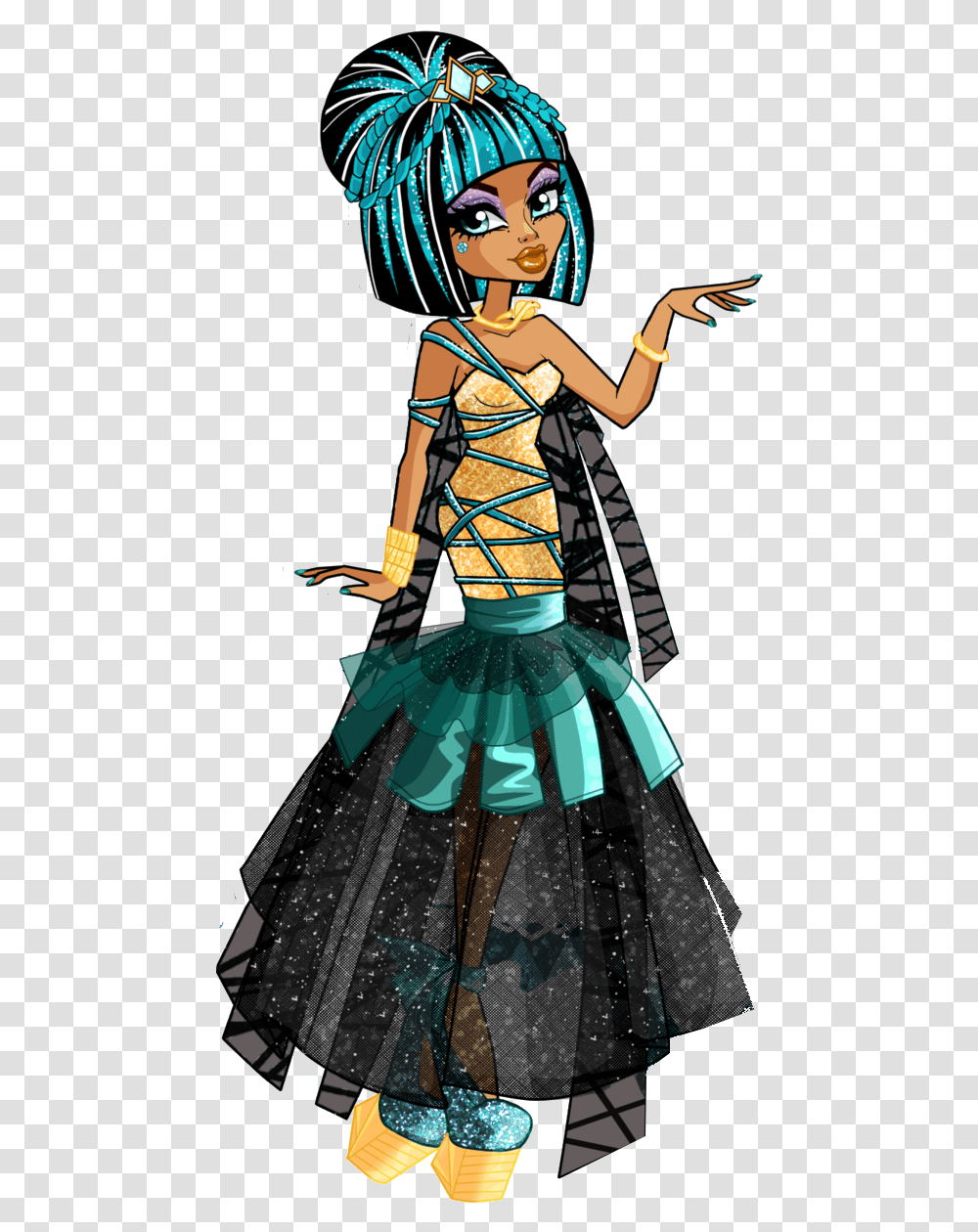 Monster High Halloween Cleo De Nile, Costume, Female, Person Transparent Png