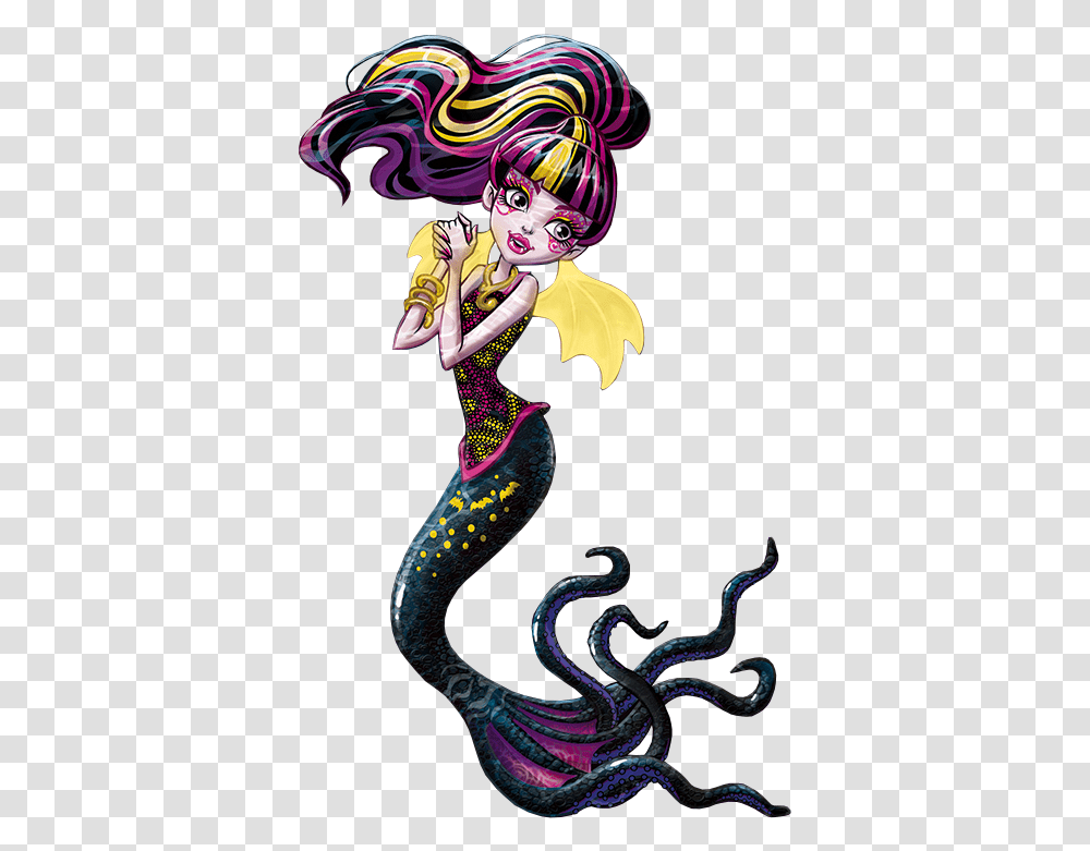 Monster High Merfolk Monster High Mermaid Draculaura, Person, Human, Sea Life, Animal Transparent Png