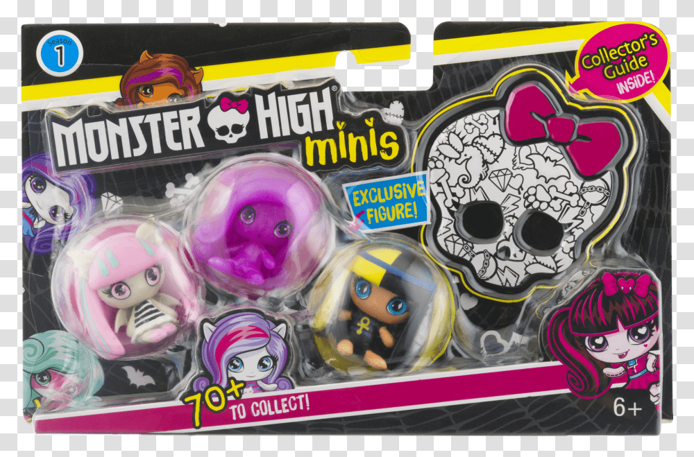 Monster High Minis 3 Pack, Doll, Toy, Candy, Food Transparent Png
