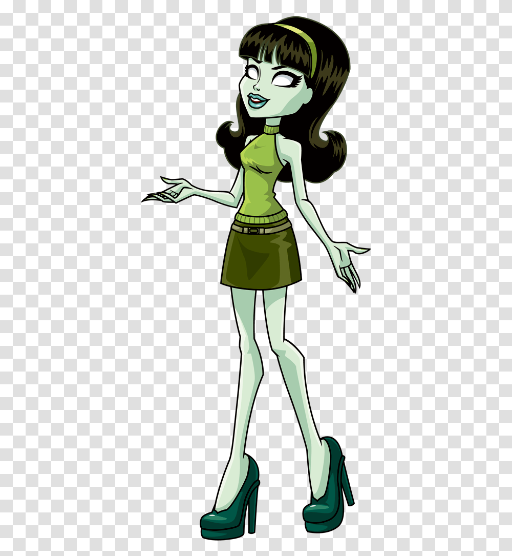 Monster High Scarah Screams, Person, Elf, Green, Sleeve Transparent Png