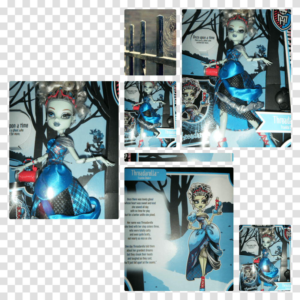 Monster High Scarily Ever After Threadarella Back, Person, Human, Comics, Book Transparent Png