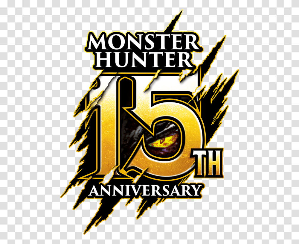 Monster Hunter 15th Anniversary Logo, Advertisement, Poster, Flyer, Paper Transparent Png
