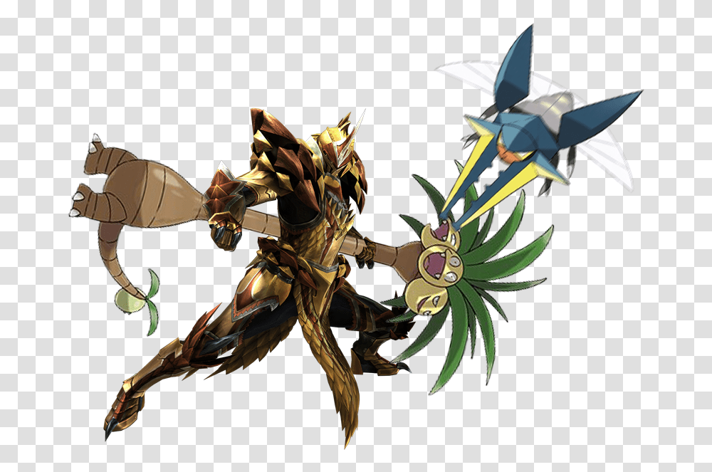 Monster Hunter 4 Monster Hunter Tri Monster Hunter Insect Glaive Monster Hunter World, Plant, Origami Transparent Png