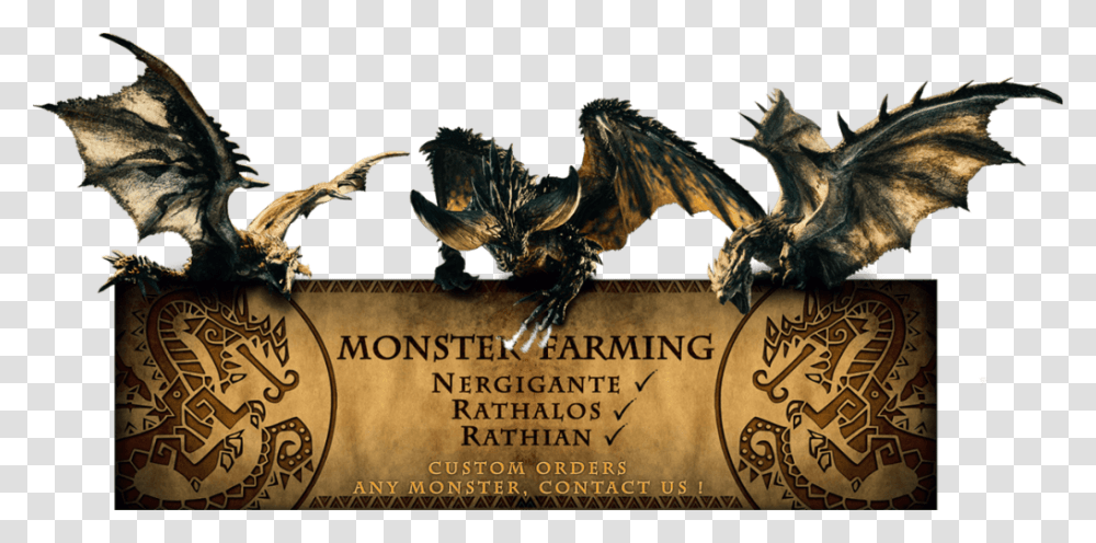 Monster Hunter, Dragon, Bird, Animal, Dinosaur Transparent Png