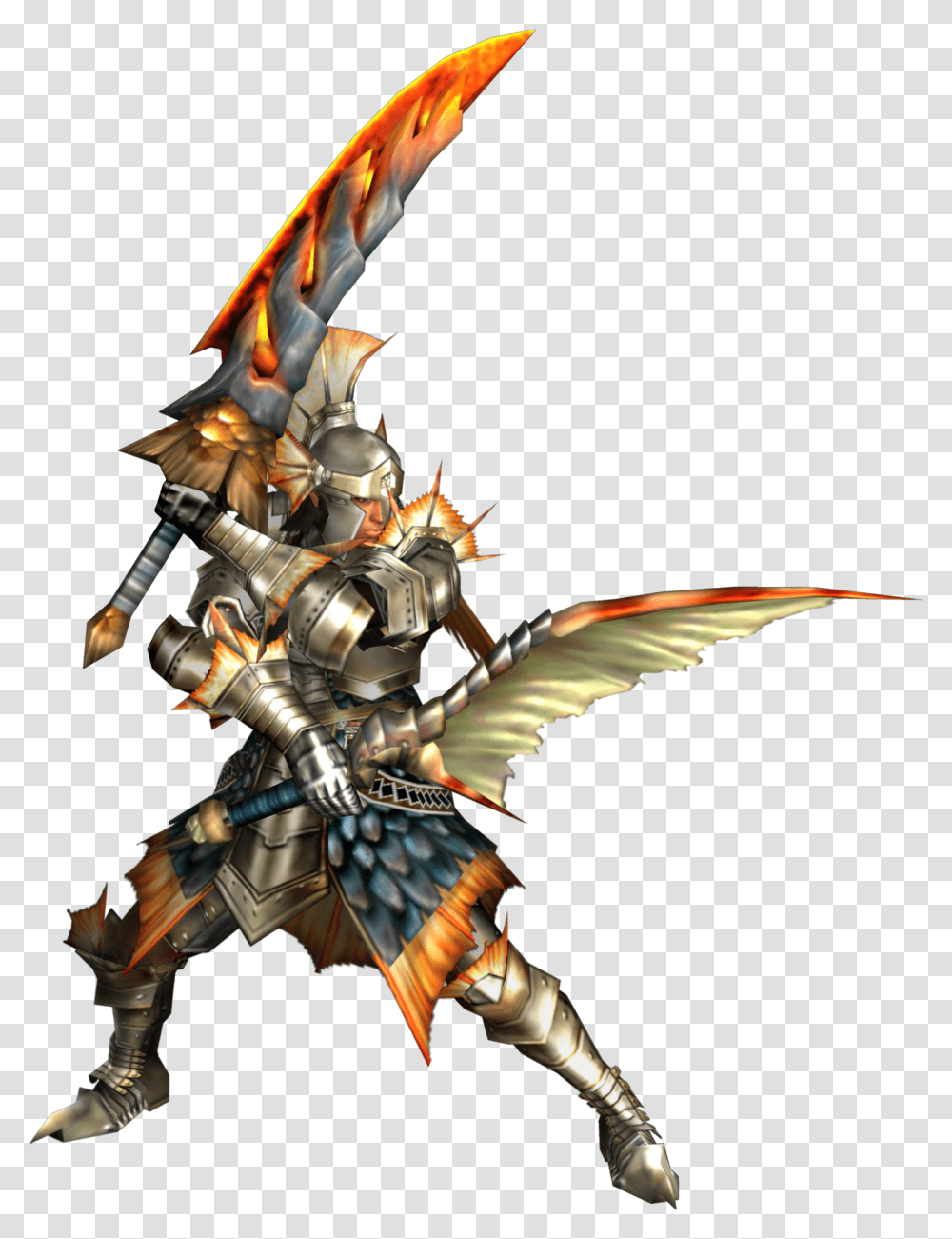 Monster Hunter In Monster, Person, Human, Samurai, Toy Transparent Png