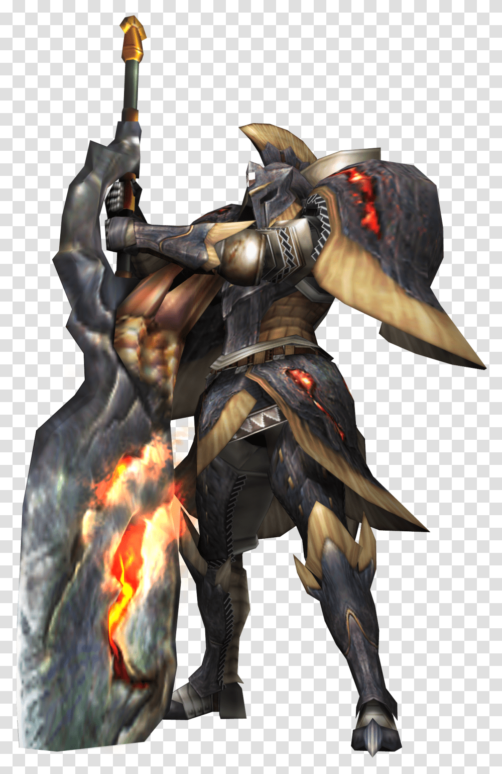 Monster Hunter Lavasioth Armor, Person, Human, Samurai, Knight Transparent Png