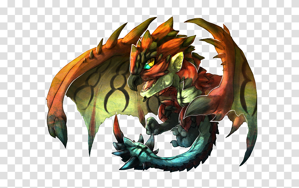 Monster Hunter Rathalos Cute, Dragon, Lobster, Seafood, Sea Life Transparent Png