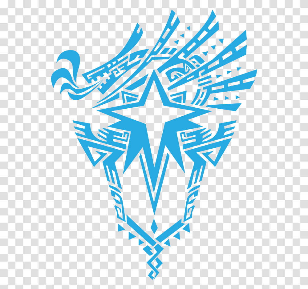 Monster Hunter World Iceborne Logo, Emblem, Skin, Star Symbol Transparent Png